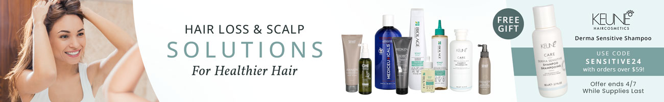 Hair Loss & Scalp Solutions for Healthier Hair + A Free Keune Derma Sensitive Shampoo with orders over $59 (use code: senstive24)
