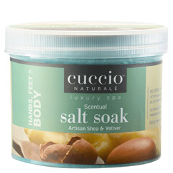 Cuccio Naturale Scentual Salt Soak Artisan Shea & Vetiver