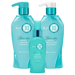It's A 10 Blow Dry Miracle Glossing Shampoo, Conditioner & Leave-In Trio