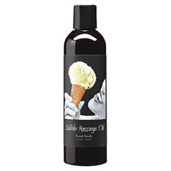 Earthly Body Edible Massage Oil - French Vanilla