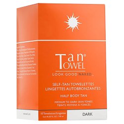 TanTowel Self Tan Towelettes - Half Body Dark