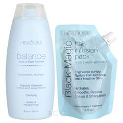 Healium 5 Once A Wash Day Set - 8 oz Shampoo & 5.25 oz Mask