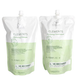 Wella Elements Renewing Liter Shampoo & Conditioner Set  - 33.8 oz Refill