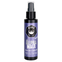 Gibs Alpha Male Beard, Hair & Tattoo Oil 4oz