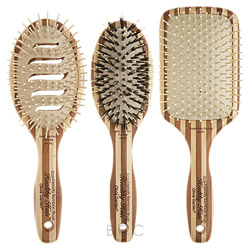 Olivia Garden Healthy Hair-Eco-Friendly Bamboo Brush-Ionic Paddle Collection