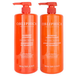 Obliphica Seaberry Shampoo & Conditioner Set - Fine to Medium - 33.8 oz