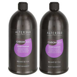 Alter Ego Italy ChromEgo Silver Maintain Anti-Yellow Shampoo & Conditioner Set