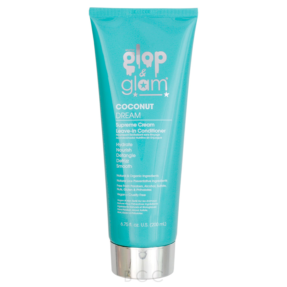 Glop & Glam Coconut Dream Supreme Cream Leavein Conditioner 6.75 oz