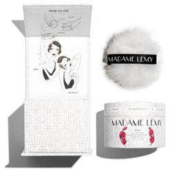 Madame Lemy All Natural Powder Deodorant - Rose - With Puff
