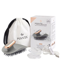 Manta Healthy Hair Brush Pulse Brush With Shower Holder - Grey