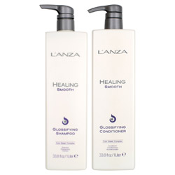 Lanza Healing Smooth Glossifying Liter Duo - 33.8 oz