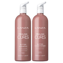 Lanza Healing Curls - Butter Shampoo & Conditioner Duo - 33.8 oz