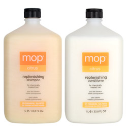 MOP Citrus Replenishing Shampoo & Conditioner Liter Duo