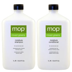 MOP Mixed Greens Moisture Shampoo & Conditioner Liter Duo