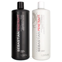 Sebastian Penetraitt Strengthening and Repair Shampoo & Conditioner Set - 33.8 oz