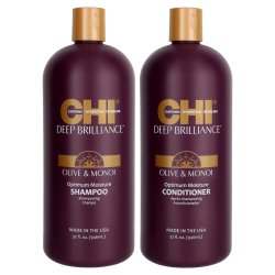 CHI Deep Brilliance Optimum Moisture Shampoo & Conditioner Duo - 32 oz