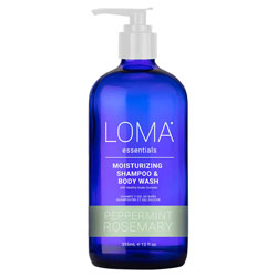 Loma essentials Moisturizing Shampoo & Body Wash - - Peppermint Rosemary