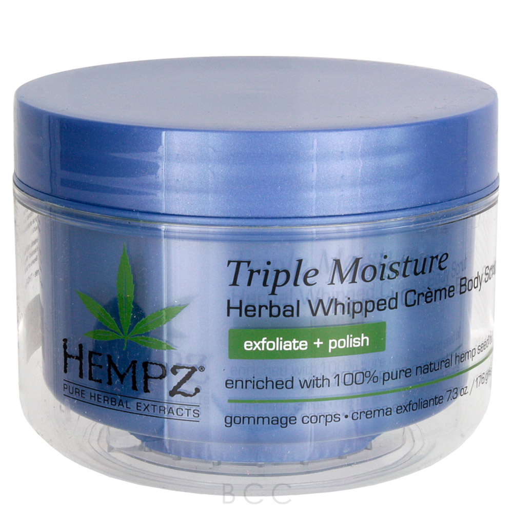 Hempz Triple Moisture Herbal Creme Whipped Body Scrub 73 Oz Beauty Care Choices 0019