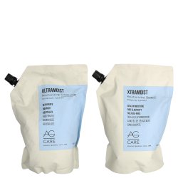 AG Care Xtramoist Shampoo & Ultramoist Conditioner Set - 33.8 oz Refill
