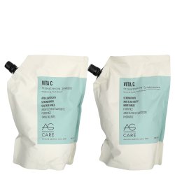 AG Care Vita C Strengthening Shampoo & Conditioner Duo - 33.8 oz Refill