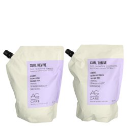 AG Care Curl Revive Shampoo & Thrive Conditioner Duo - 33.8 oz Refill