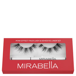 Mirabella Mink Effect Faux Lash & Adhesive Liner Set
