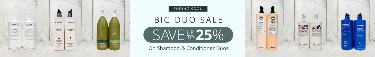 Ending Soon! Big Duo Sale - Save up to 25% on Shampoo & Conditioner Duos