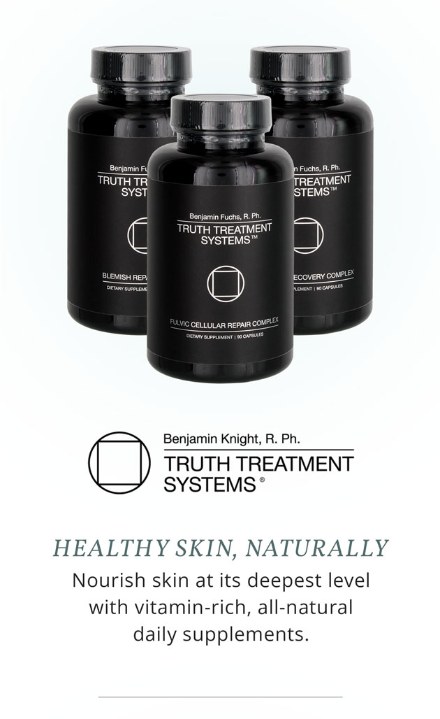 Truth Treatment Systems - Nourish skin at its deepest level with vitamin-rich, all natural daily supplements.