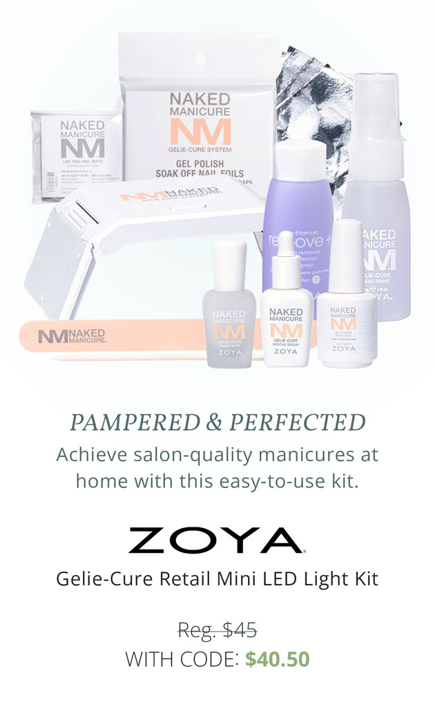 Pampered & Perfected: Zoya Gelie-Cure Retail Mini LED Light Kit - Reg. $45 | With Code: $40.50