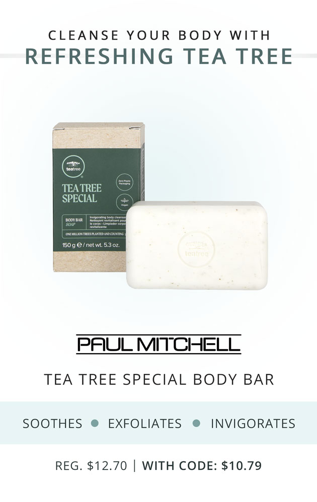 Cleanse Your Body with Refreshing Tea Tree: Paul Mitchell Tea Tree Special Body Bar, Reg. $12.70 | With Code: $10.79