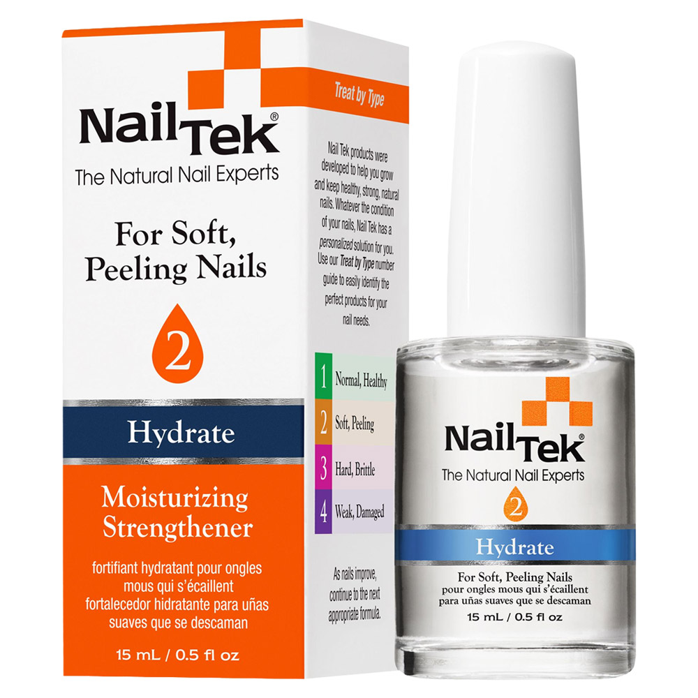 Nail Tek Hydrate 2 Moisturizing Strengthener For Soft Peeling Nails