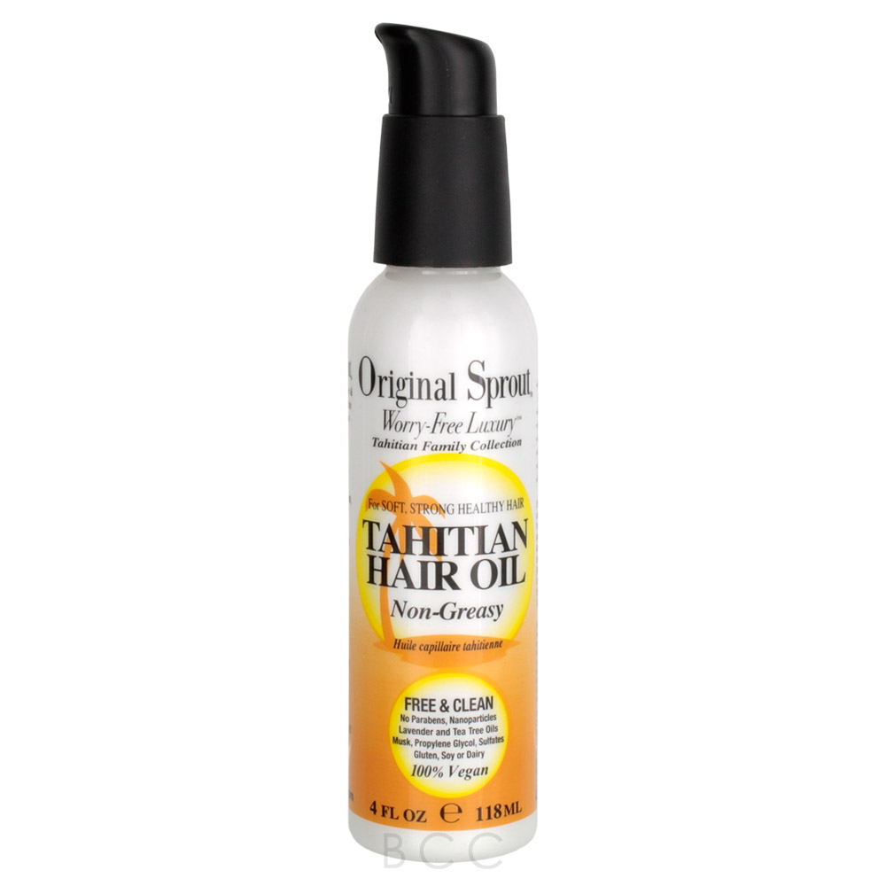 Original Sprout Tahitian Hair Oil 4 oz | Beauty Care Choices