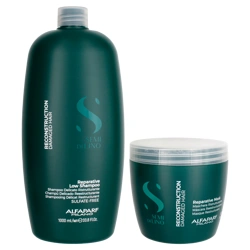 Alfaparf Semi di Lino Reconstruction Reparative Low Shampoo & Mask Duo - 33.8 & 16.9 oz