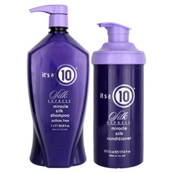 It's A 10 Silk Express Miracle Silk Shampoo & Conditioner Set - Liter