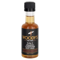 Woodys 3-N-1 Shampoo, Conditioner & Body Wash