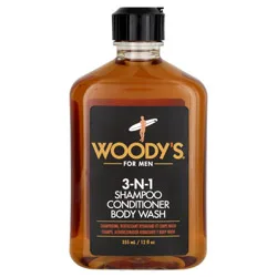 Woodys 3-N-1 Shampoo, Conditioner & Body Wash