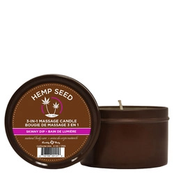 Earthly Body Hemp Seed 3-in-1 Massage Candle - Skinny Dip