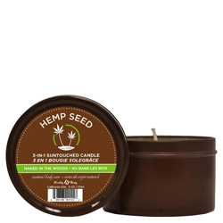 Earthly Body Hemp Seed 3-in-1 Massage Candle - Naked in the Woods