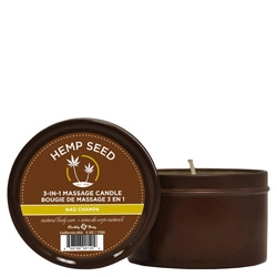 Earthly Body Hemp Seed 3-in-1 Massage Candle - Nag Champa