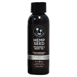 Earthly Body Hemp Seed Massage & Body Oil - Unscented