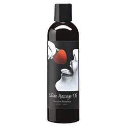 Earthly Body Edible Massage Oil - Succulent Strawberry