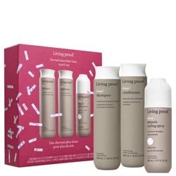 Living proof. Reveal Smoother Hair, Spark Joy Holiday Kit