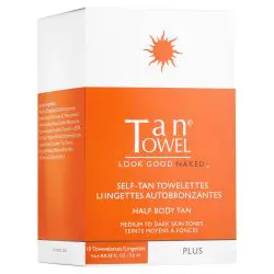 TanTowel Self-Tan Towelettes - Half Body Tan - Plus