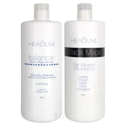 Healium 5 Once A Wash Day Set - 32 oz Shampoo & Mask