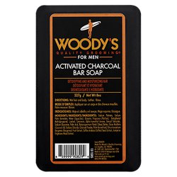 Promotional Woody's Activated Charcoal Bar Soap