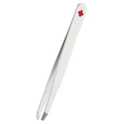 Rubis Switzerland Swiss Cross Slanted Tweezers - White