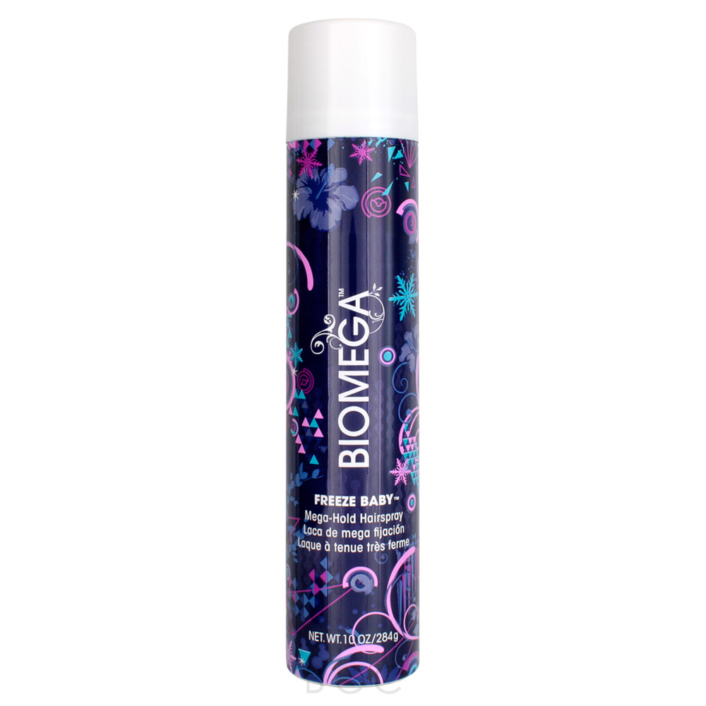 BIOMEGA Freeze Baby Mega Hold Hairspray | Beauty Care Choices