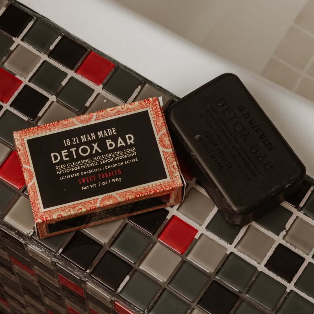 18.21 Man Made Detox Bar Soap Sweet Tobacco 7 oz