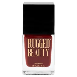 Rugged Beauty Nail Polish - Bonfire - Deep Red