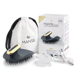 Manta Healthy Hair Brush Pulse Brush with Shower Holder - Deep Ocean Blue